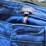 NYDJ NWT  Sheri Rivet Side Slit Slim Ankle Jeans In Royal Blue Photo 4