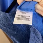 Adam Levine  Blue Sleeveless Lace front Top large Photo 4