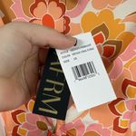 NWT AFRM Anthropologie Lizette Coral Floral Cutout Slinky Maxi Dress 2X Boho Orange Photo 3