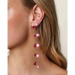 Ettika Delicate Drop Earrings in Blush Pearl New Womens Dangle Photo 6