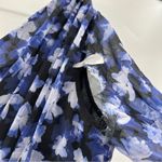 Monique Lhuillier RTR ML Melanie Black White & Blue Floral Maxi Dress Sz 10 Photo 9