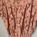 Free People  peach floral lace bodysuit Photo 2