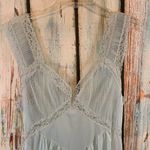 🚫SOLD🚫Vintage Light Blue Sheer Long Slip Dress Nightgown Size 36 Size M Photo 1