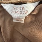 Sun & Shadow  Velvet Off Shoulder Top Gold XS Photo 6