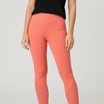 PINK Sport Coral Lace Panel Leggings – Size M Orange Size M Photo 0