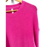 Daily Practice Anthropologie Pink Fuzzy Sweater Dress Medium Cozy Lounge Photo 5