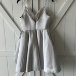 Silver Formal Dress Short Size 2 Photo 1