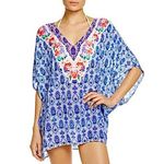 Nanette Lepore New.  blue and pink caftan cover-up. Photo 5