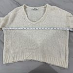 Madewell  white‎ V neck sweater XS Photo 2