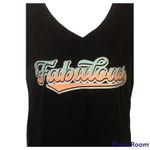 Joe Boxer Juniors Short Sleeve Black T-Shirt Top Size Medium Fabulous Pre-Owned Photo 1