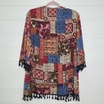 JODIFL  Patchwork Kimono with Tassles, Women's.‎ Size: S Photo 3