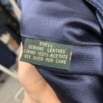 Vintage Bushwacker Genuine Suede Leather Womens 12 Pants Blue Highwaisted USA Photo 12