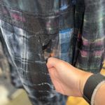 Patchwork Flannel Dress M Black Size M Photo 4