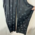 Madewell  Women’s Wrap Front Smock Waist Jumpsuit in Dot Jacquard Black Med EUC Photo 2