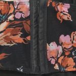 Torrid  Black Floral Mesh Drawstring Cap Sleeve Longline Bralette size 0 Photo 6