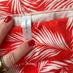 GapBody Tropical Leaf Print Bikini Top Red White Halter Swimwear Size Medium NWT Size L Photo 3
