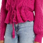 Love Shack Fancy alpaca Girard Cardigan in Winterberry NWT Photo 8