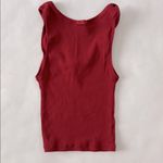 SKIMS Brick Red Cotton Rib Tank Top (Rare) XS Photo 3
