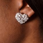 Vivienne Westwood NWOT  Hypolita Orb Hearts Crystals Earrings Photo 3