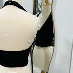 Topshop Black Lace Halter Crop Top Photo 5