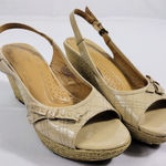 Naturalizer  Cream Wedge Sandals Photo 0