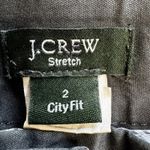 J Crew Cocktail Capri Pants Women's Sz 2 Gray City Fit Cotton Photo 4