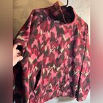 Eddie Bauer  Wine Pink Fleece Pullover Turtleneck LG loose fit Photo 3