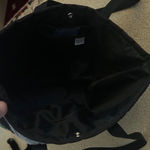 Justin Kraft Wool/Nylon Geometric/ Aztec Print Tote Bag Black Photo 10