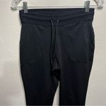 Athleta Black Pull On Fleece Lined Athletic Jogger Pants Photo 2