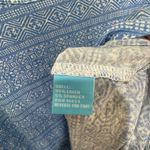 J. McLaughlin  Blue Print‎ Lightweight Linen Top Sz Large Photo 4