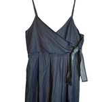 Lulus Dorado Wide Leg Tie Front Jumpsuit Denim Chambray Size XL JS16136COA Photo 3