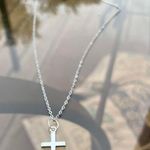 Handmade Gothic Silver Celtic cross pendant Necklace - Cross necklace - pendant Charm Photo 0