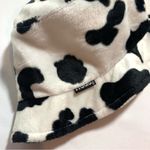 Mudd Headwear Y2K Fuzzy Cow Print Bucket Hat Photo 5