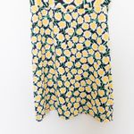 Diane Von Furstenberg  x Target Sundress Sz 8 Black Yellow Floral Summer Babydoll Photo 3
