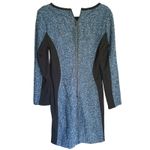 Tuckernuck Sea NY Wool Tweed Sheath Dress 4 Blue Career Designer Dark Academia Photo 3
