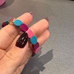 Multicolor Stretch Bracelet Blue Photo 1