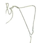 Luna Norte Gold Tone Y Necklace Bar Pendant Moon Charm Adj 25.5" Minimalist Photo 2