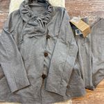 Neon Buddha Gray Set size large jacket and cropped pants Photo 0