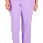 Kasper  New Dress Pants Straight Leg Flat Front Lavendar Women’s Plus Size 22W Photo 0