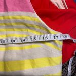 Loft  Pink and yellow striped Shift Dress Size 8 Photo 8