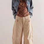 Free People Good Luck Mid-Rise Cord Barrel Jeans Photo 2