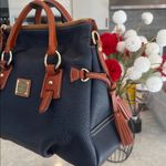 Dooney & Bourke  NAVY Pebble Leather Stanwich Satchel. Photo 2