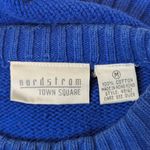 Nordstrom 90s Vintage Short Sleeve Crew Neck Sweater Blue Size Medium Photo 3