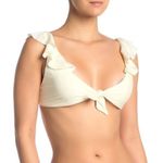 PilyQ New. ivory lace and ruffle bikini set. Small. Retails $179 Photo 8