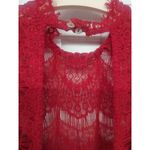 Free People New nwt Sexy Sleeveless Backless Lace Short Bodycon Dress xs red lace daydream Photo 5