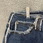 Route 66 Jeans Women 20 Blue Dark Wash Frayed Cropped Denim Photo 1