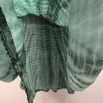 Just Cruising Tie Dye Ombre Tunic Dress "Free Size" Turquoise Embroidered Boho Blue Size L Photo 7