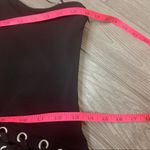 Parker  davita lace up one shoulder dress black sz S Photo 5