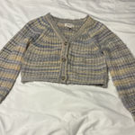 Jessica Simpson  Pastel Striped Cardigan Photo 0
