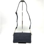 Sole Society Woven Flap Crossbody Bag Clutch Navy Blue Boho Minimalist Neutral Photo 1